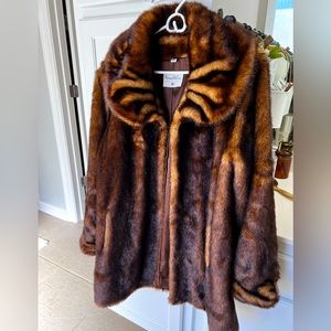 Pamela McCoy Faux Fur Coat
